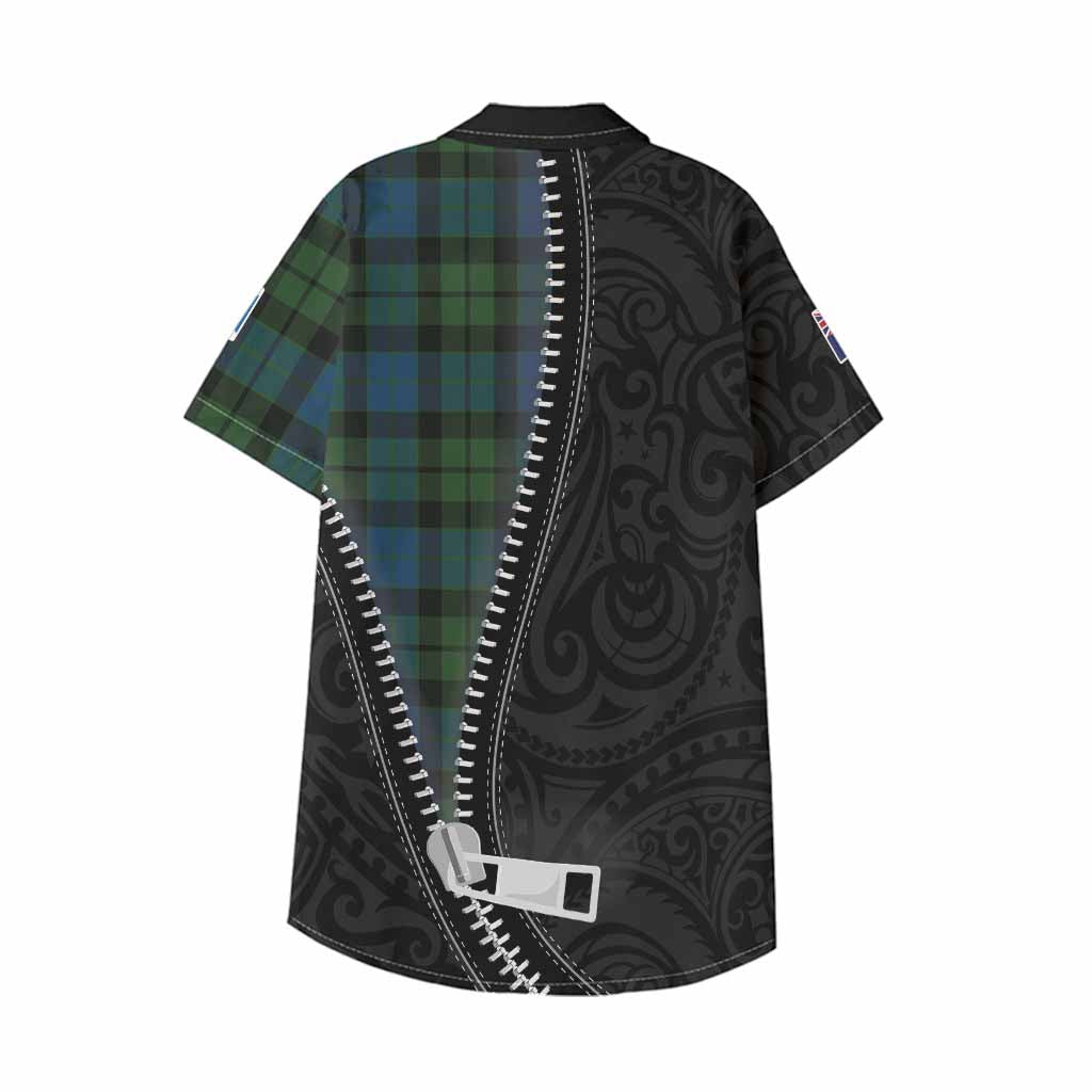 MacKay (McKay) Tartan Kid Hawaiian Shirt New Zealand Pattern Unique Zipper Stylized
