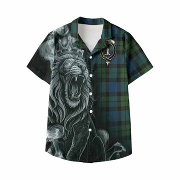 MacKay (McKay) Tartan Kid Hawaiian Shirt Roaring Lion Heritage