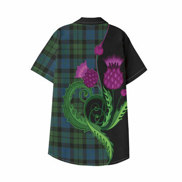 MacKay (McKay) Tartan Kid Hawaiian Shirt Traditional Scottish Thistle