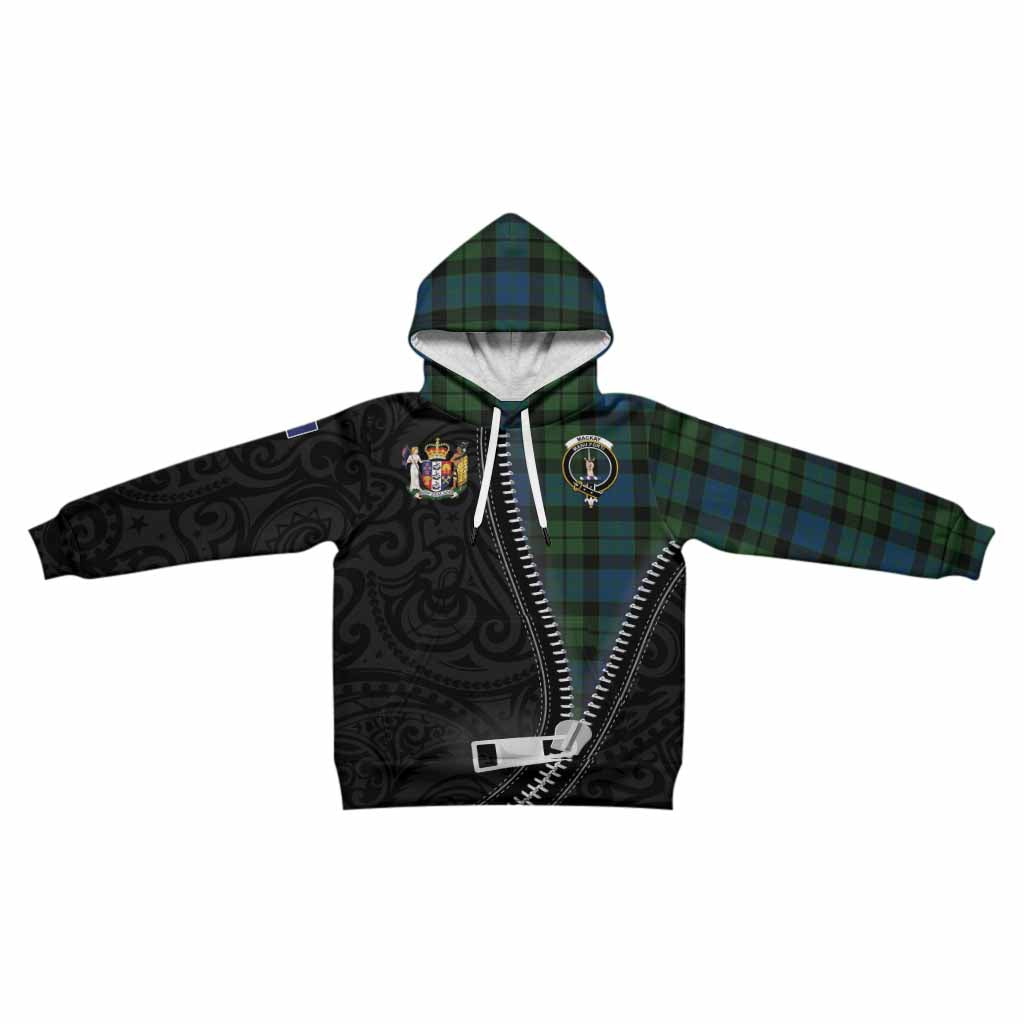 MacKay (McKay) Tartan Kid Hoodie New Zealand Pattern Unique Zipper Stylized