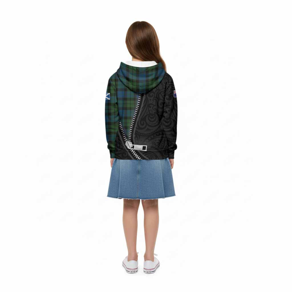 MacKay (McKay) Tartan Kid Hoodie New Zealand Pattern Unique Zipper Stylized