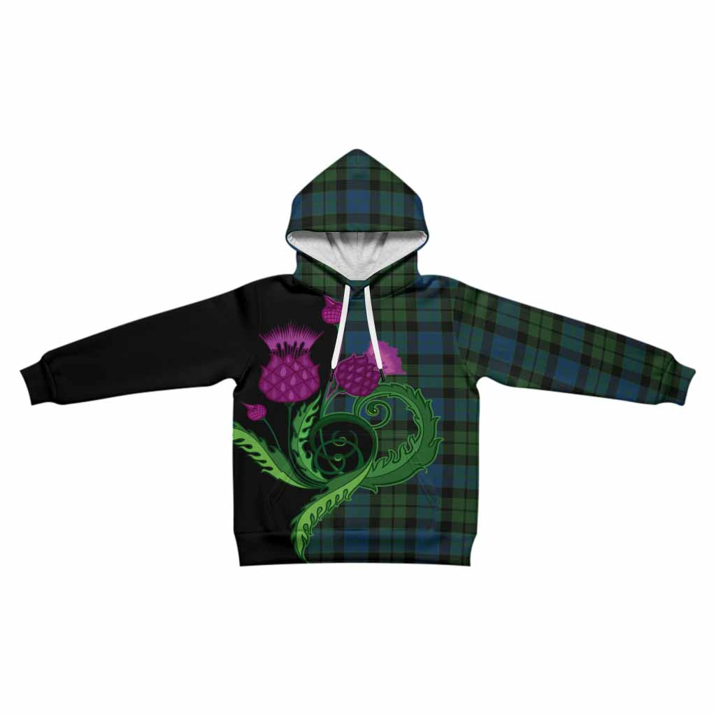 MacKay (McKay) Tartan Kid Hoodie Traditional Scottish Thistle