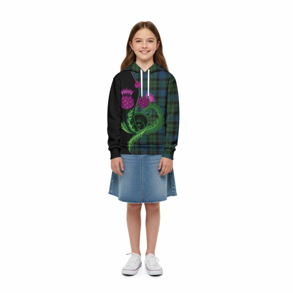 MacKay (McKay) Tartan Kid Hoodie Traditional Scottish Thistle