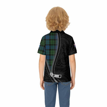 MacKay (McKay) Tartan Kid Polo Shirt New Zealand Pattern Unique Zipper Stylized
