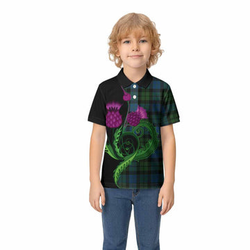 MacKay (McKay) Tartan Kid Polo Shirt Traditional Scottish Thistle