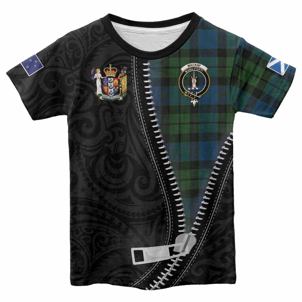 MacKay (McKay) Tartan Kid T-shirt New Zealand Pattern Unique Zipper Stylized