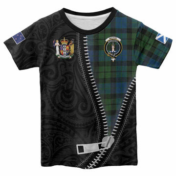 MacKay (McKay) Tartan Kid T-shirt New Zealand Pattern Unique Zipper Stylized