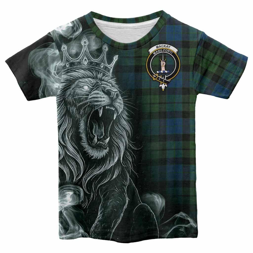 MacKay (McKay) Tartan Kid T-shirt Roaring Lion Heritage