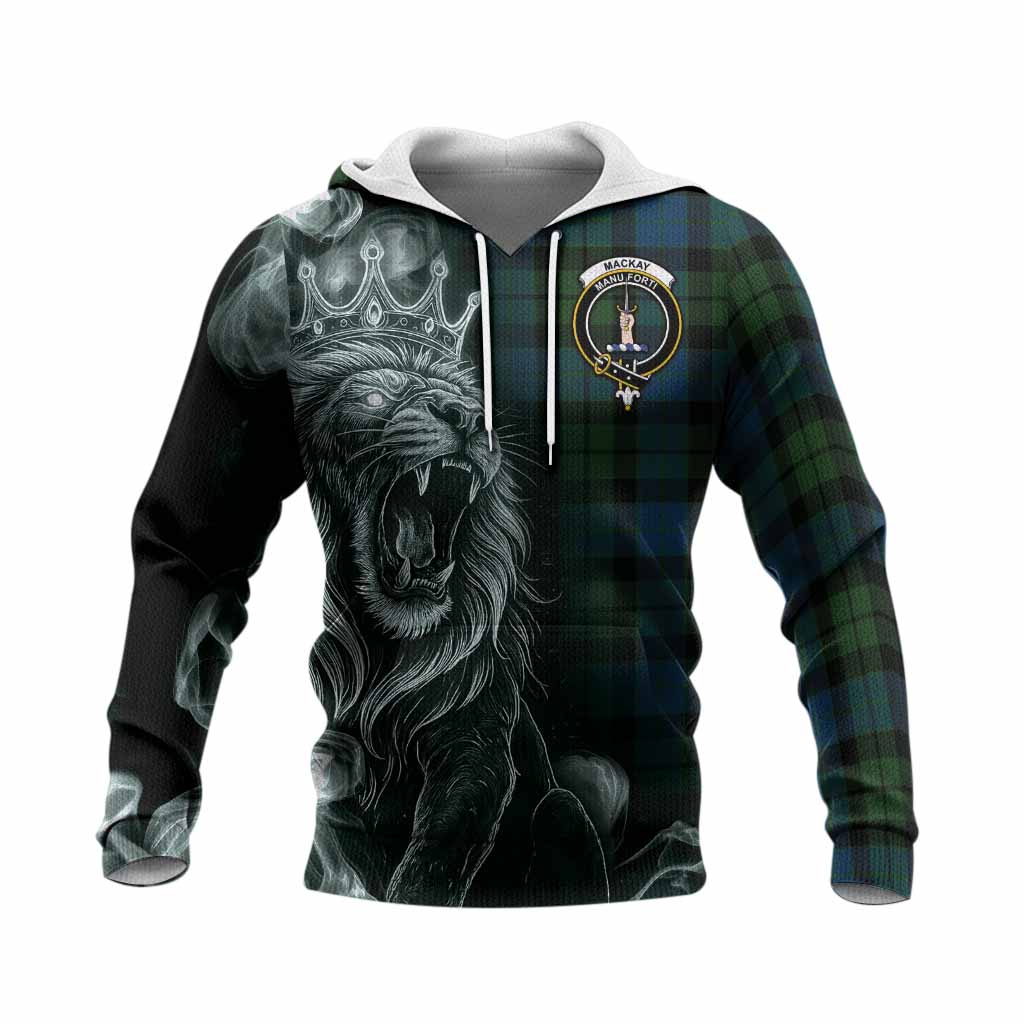 MacKay (McKay) Tartan Knitted Hoodie Roaring Lion Heritage