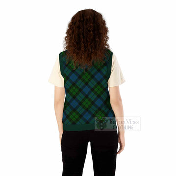 MacKay (McKay) Tartan  Knitted V-Neck Vest Cross Style