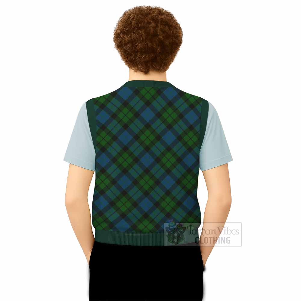 MacKay (McKay) Tartan  Knitted V-Neck Vest Cross Style