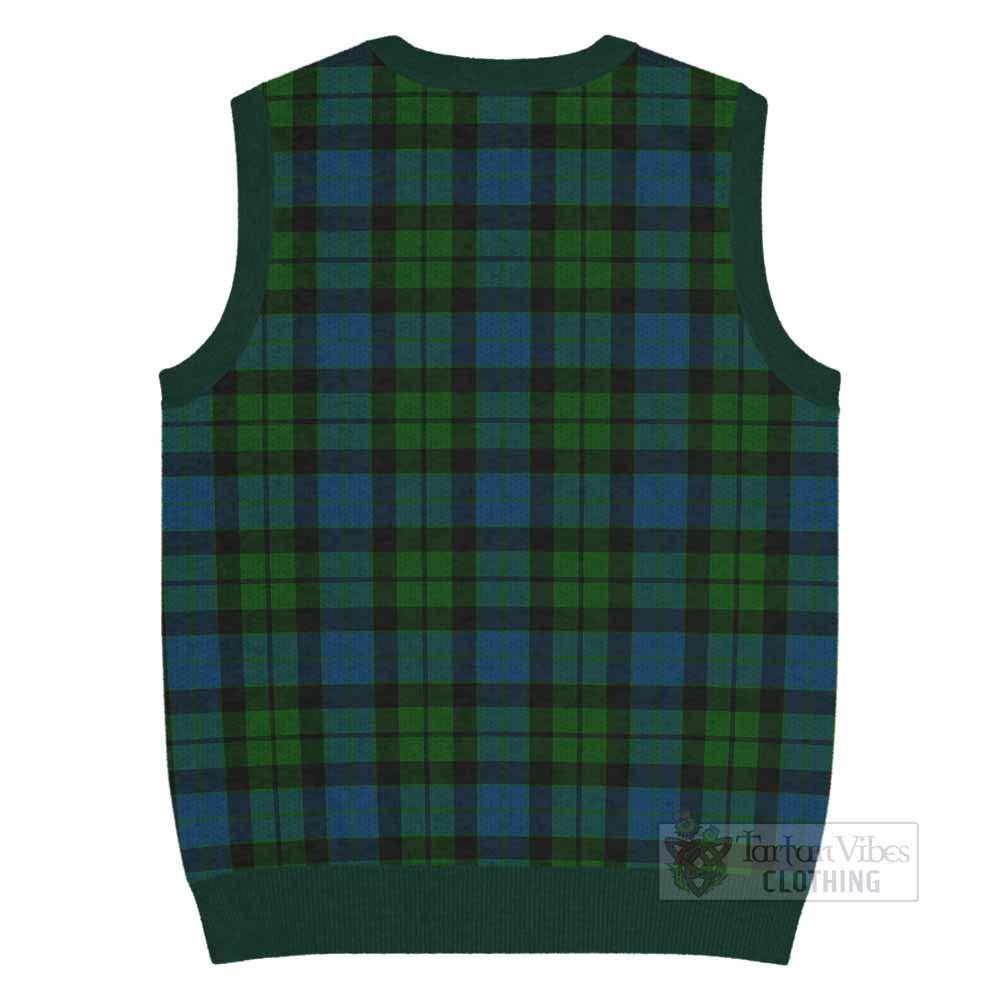 MacKay (McKay) Tartan Knitted V-Neck Vest with Family Crest - Tartan Vibes Clothing