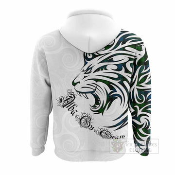 MacKay (McKay) Tartan Lion Roar Hoodie Alba Gu Brath with Celtic Motifs