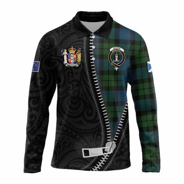 MacKay (McKay) Tartan Long Sleeve Polo Shirt New Zealand Pattern Unique Zipper Stylized