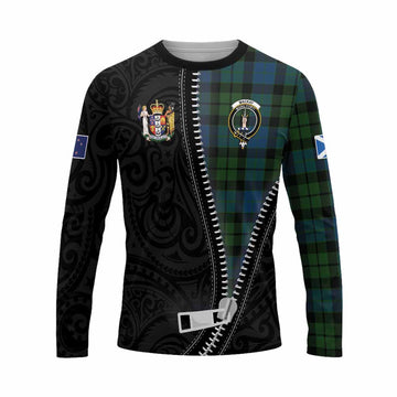 MacKay (McKay) Tartan Long Sleeve T-Shirt New Zealand Pattern Unique Zipper Stylized