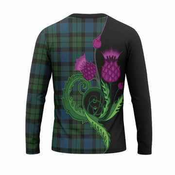 MacKay (McKay) Tartan Long Sleeve T-Shirt Traditional Scottish Thistle