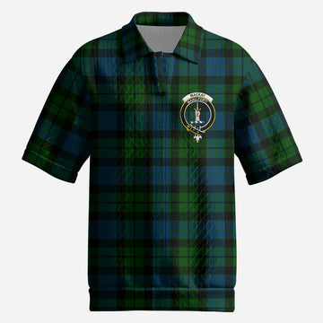 MacKay (McKay) Tartan Men’s Polo Sweater Top with Family Crest