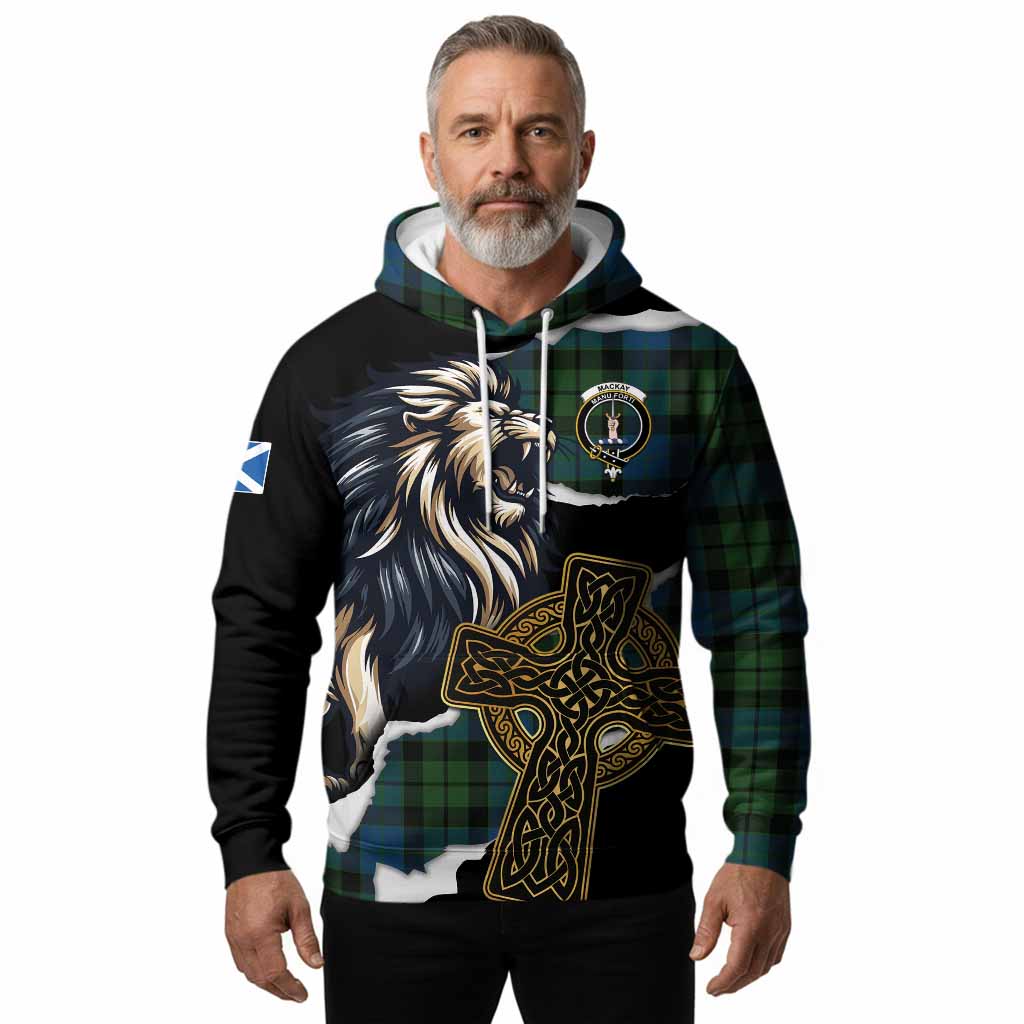 MacKay (McKay) Tartan Scottish Hoodie Lion Celtic Heritage