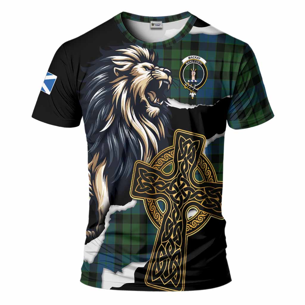 MacKay (McKay) Tartan Scottish T-Shirt Lion Celtic Heritage