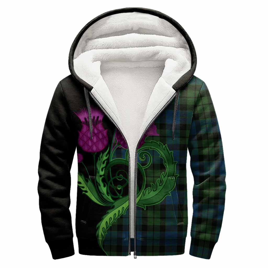 MacKay (McKay) Tartan Sherpa Hoodie Traditional Scottish Thistle