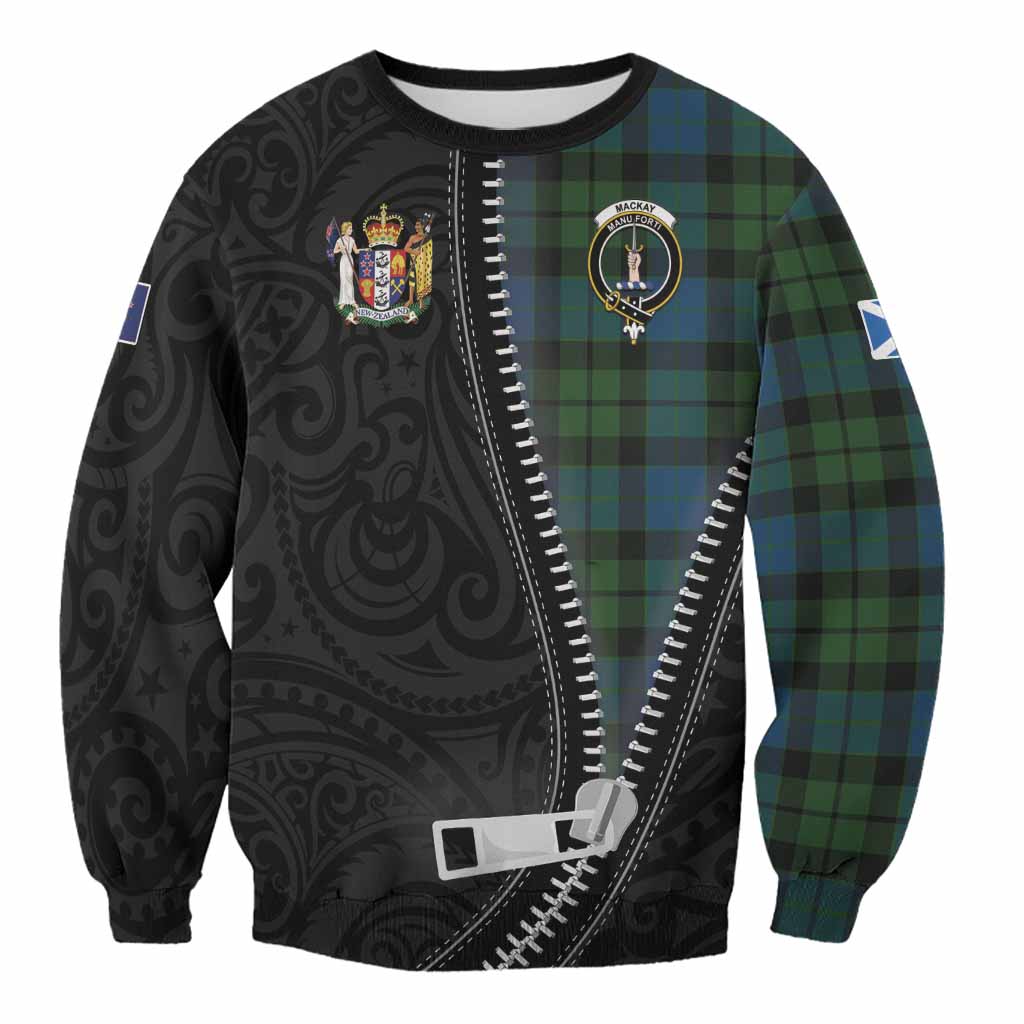MacKay (McKay) Tartan Sweatshirt New Zealand Pattern Unique Zipper Stylized