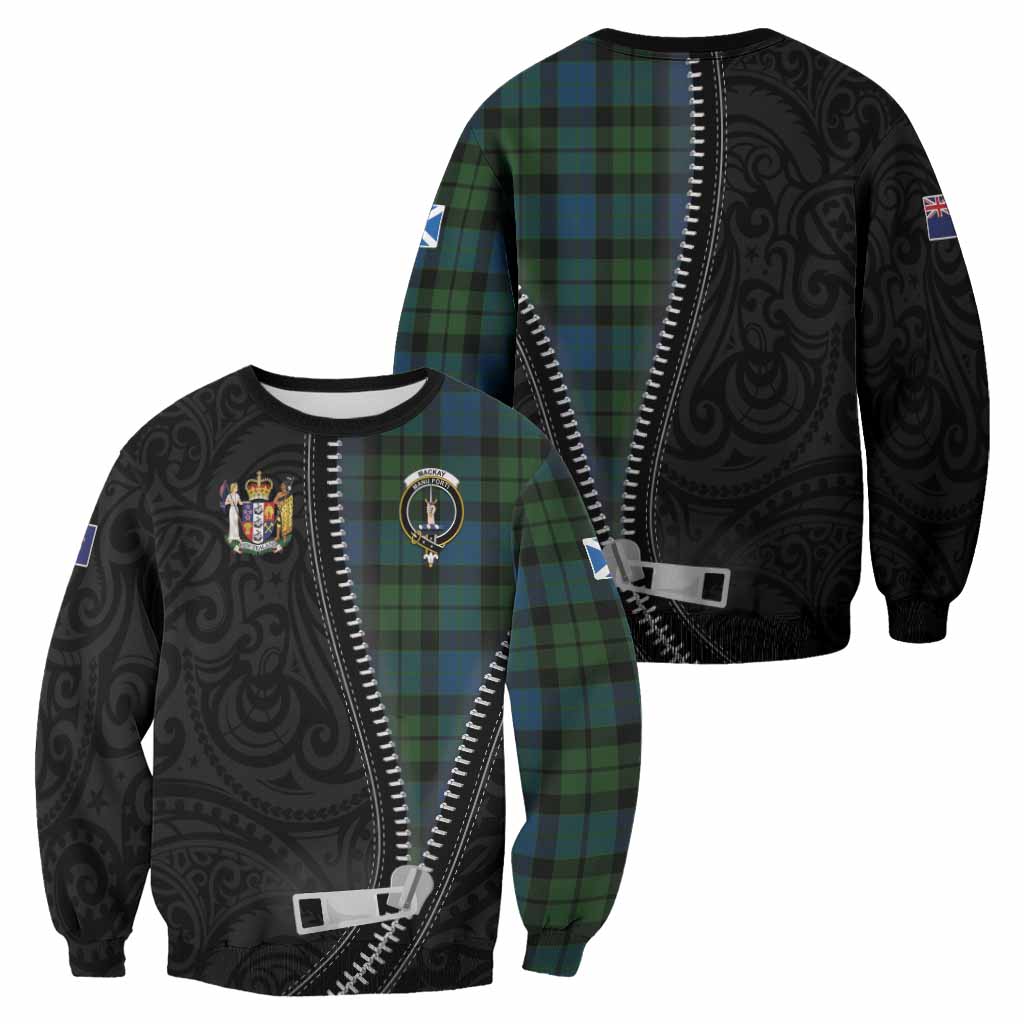 MacKay (McKay) Tartan Sweatshirt New Zealand Pattern Unique Zipper Stylized