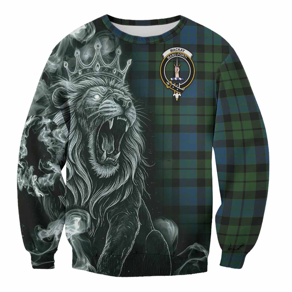 MacKay (McKay) Tartan Sweatshirt Roaring Lion Heritage