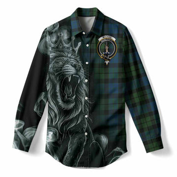 MacKay (McKay) Tartan Women Casual Shirt Roaring Lion Heritage