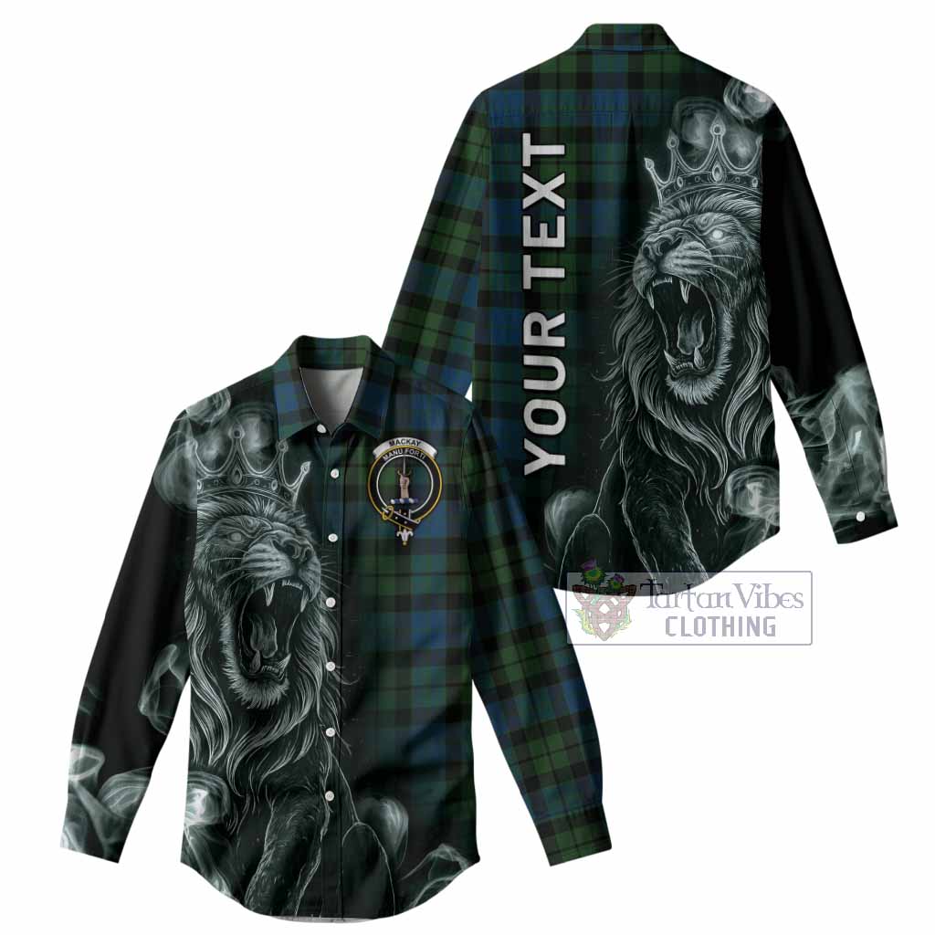 MacKay (McKay) Tartan Women Casual Shirt Roaring Lion Heritage