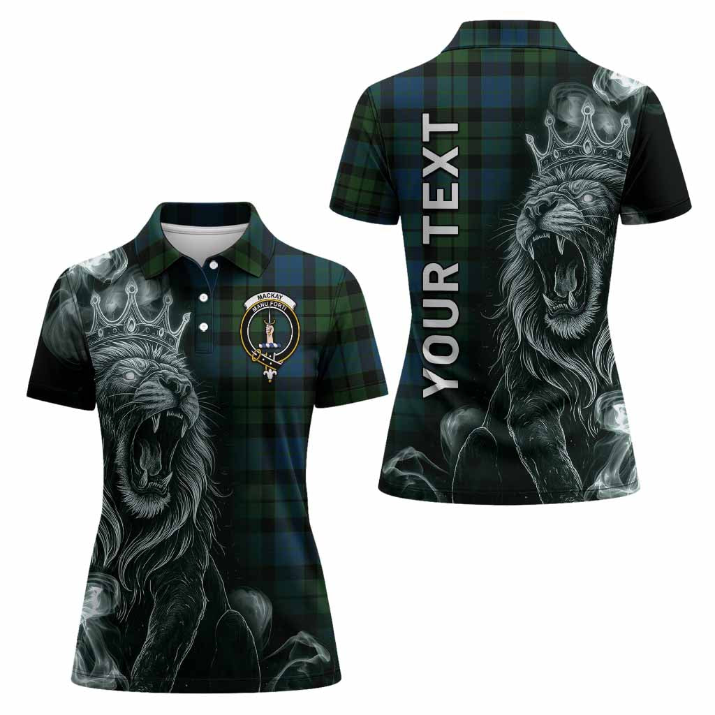 MacKay (McKay) Tartan Women Polo Shirt Roaring Lion Heritage