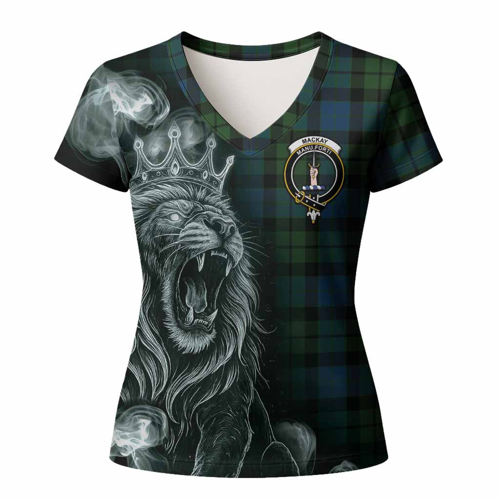 MacKay (McKay) Tartan Women T shirt Roaring Lion Heritage