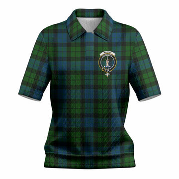 MacKay (McKay) Tartan Women’s Polo Sweater Top with Family Crest