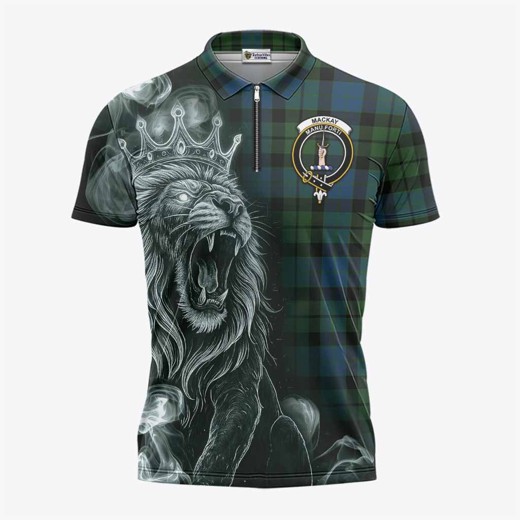 MacKay (McKay) Tartan Zipper Polo Shirt Roaring Lion Heritage