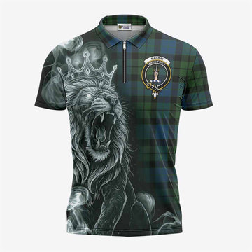 MacKay (McKay) Tartan Zipper Polo Shirt Roaring Lion Heritage