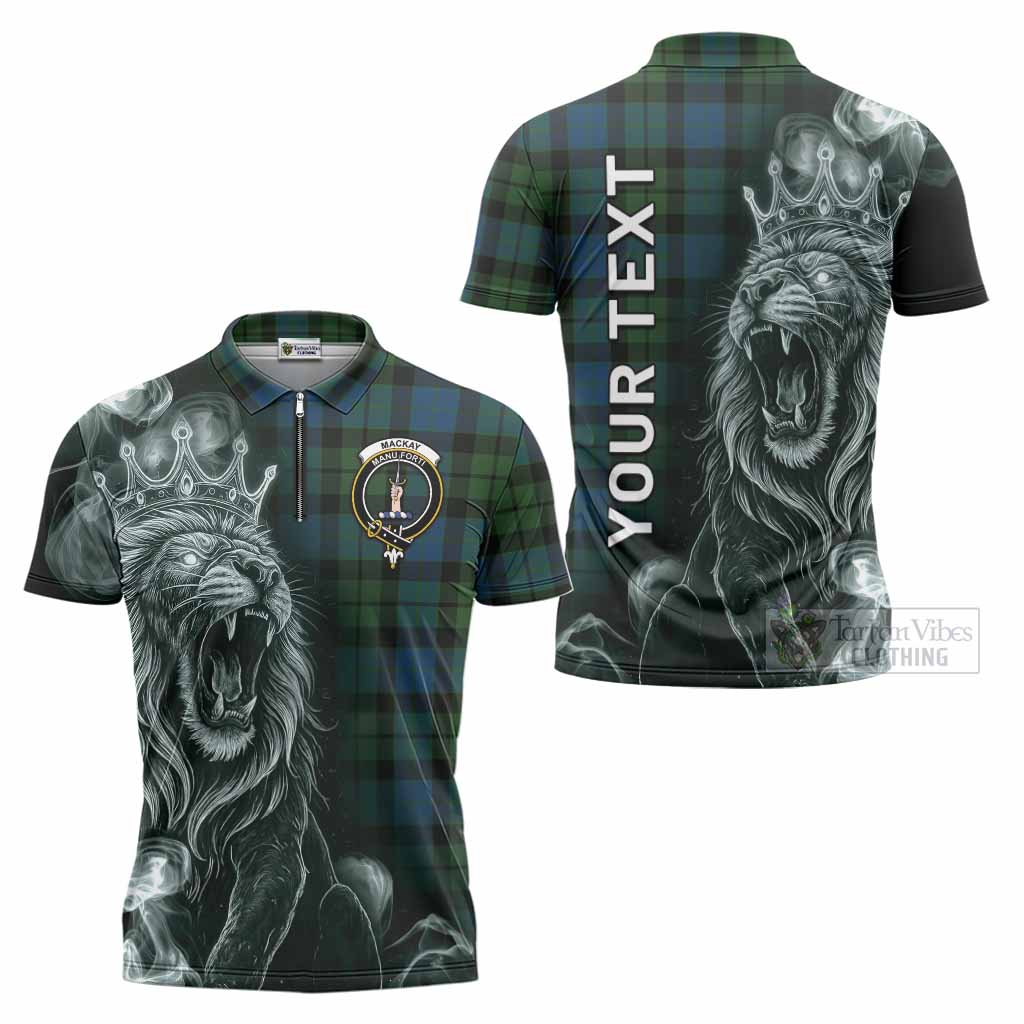 MacKay (McKay) Tartan Zipper Polo Shirt Roaring Lion Heritage