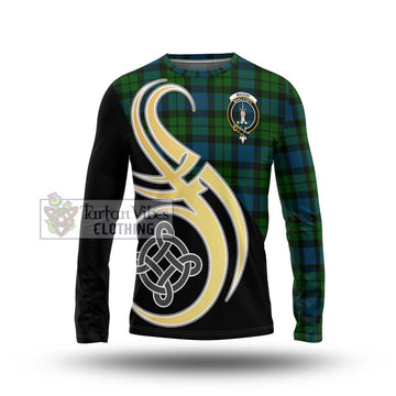 MacKay (McKay) Tartan Long Sleeve T-Shirt with Family Crest and Celtic Symbol Style Unisex - Tartan Vibes Clothing
