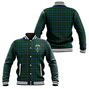 MacKay (McKay) Tartan Baseball Jacket with Family Crest