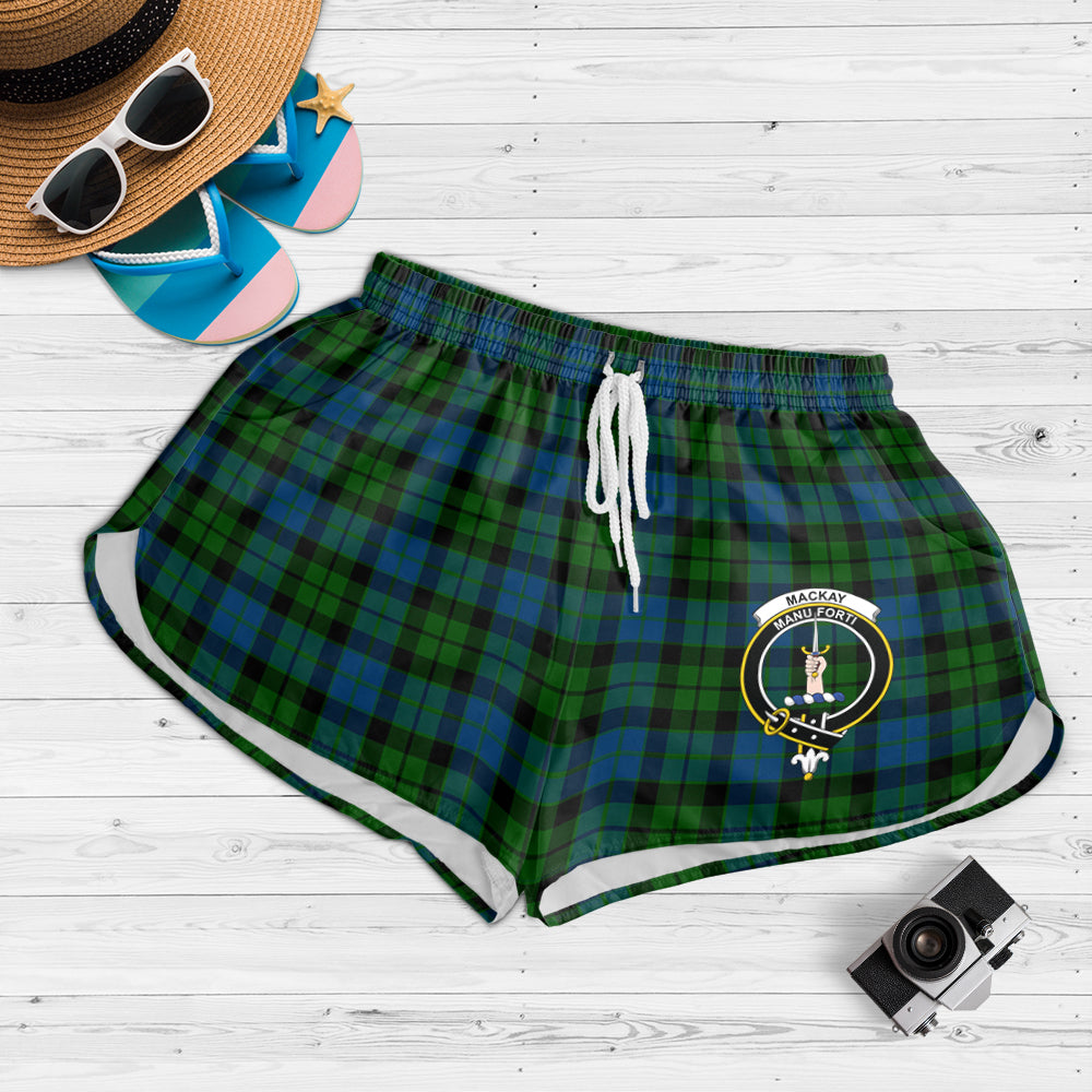 mackay-modern-tartan-womens-shorts-with-family-crest