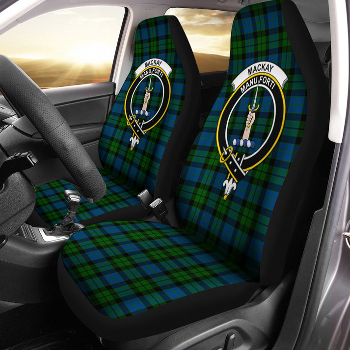 MacKay  Tartan Car Seat Cover with Family Crest