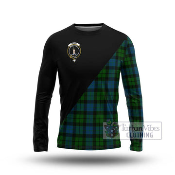 MacKay (McKay) Tartan Long Sleeve T-Shirt with Family Crest and Military Logo Style Unisex - Tartanvibesclothing Shop