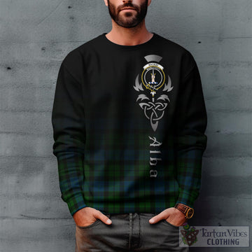 MacKay Modern Tartan Sweatshirt Featuring Alba Gu Brath Family Crest Celtic Inspired