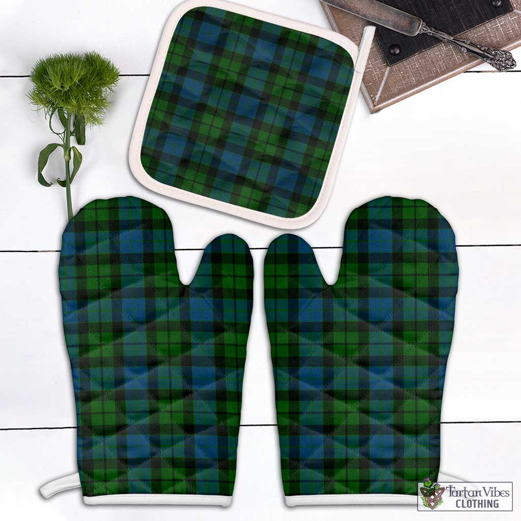 MacKay (McKay) Tartan Combo Oven Mitt & Pot-Holder Combo 1 Oven Mitt & 1 Pot-Holder White - Tartan Vibes Clothing