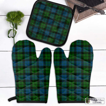 MacKay (McKay) Tartan Combo Oven Mitt & Pot-Holder Combo 1 Oven Mitt & 1 Pot-Holder Black - Tartan Vibes Clothing