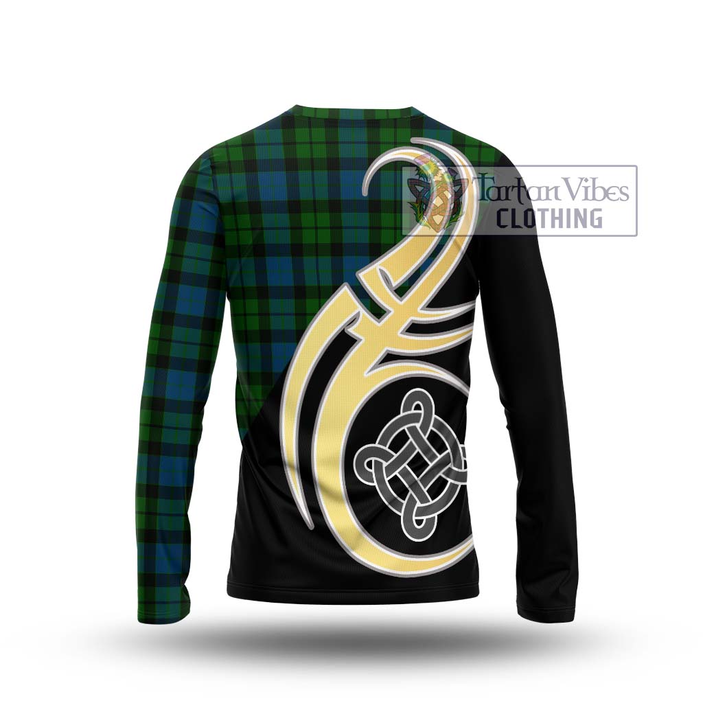 MacKay (McKay) Tartan Long Sleeve T-Shirt with Family Crest and Celtic Symbol Style - Tartan Vibes Clothing