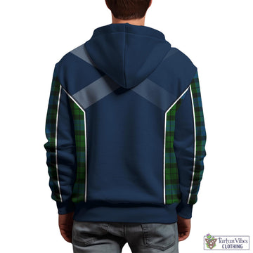 Tartan Vibes Clothing MacKay Modern Tartan Hoodie with Family Crest and Scottish Thistle Vibes Sport Style