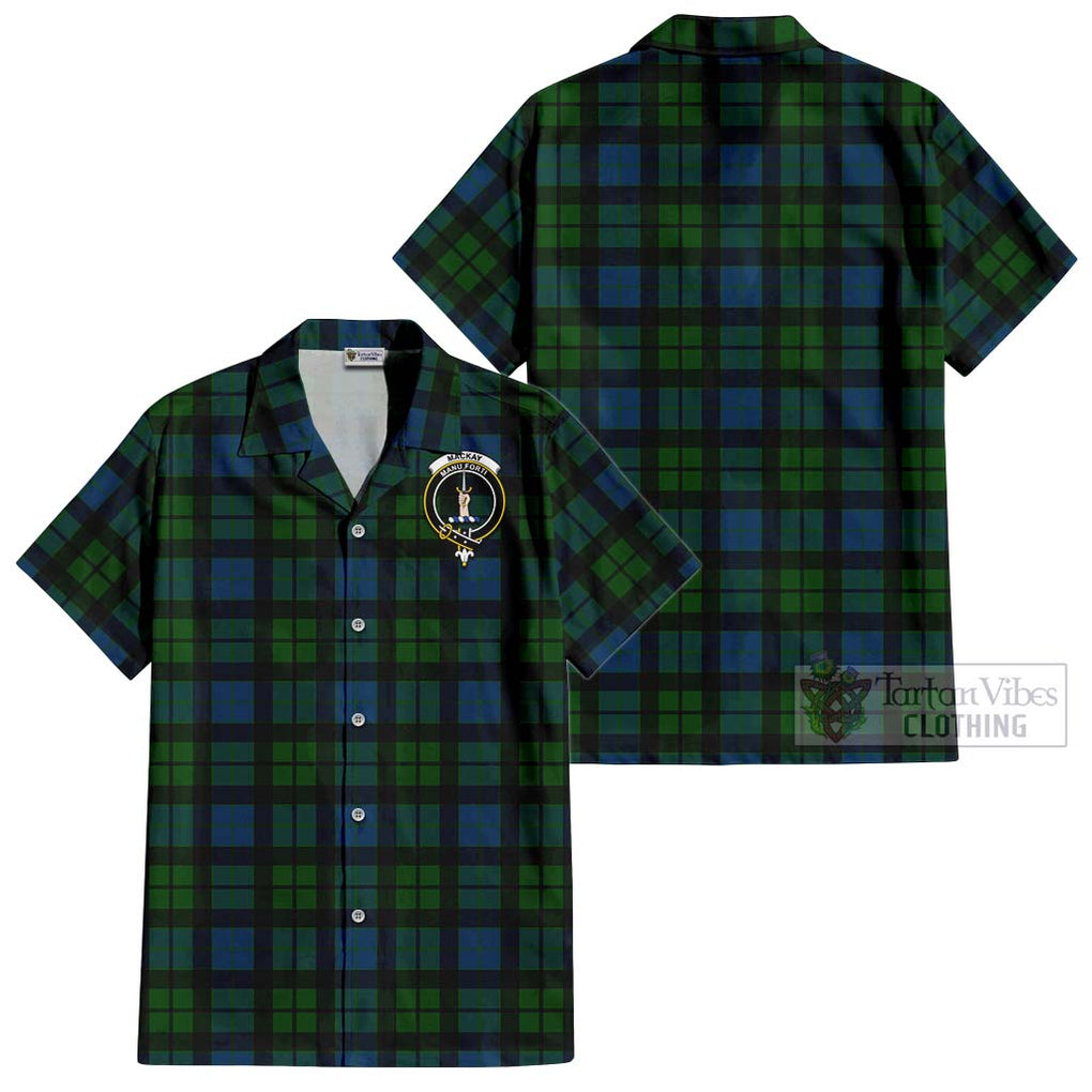 MacKay (McKay) Tartan Cotton Hawaiian Shirt with Family Crest Kid - Tartan Vibes Clothing