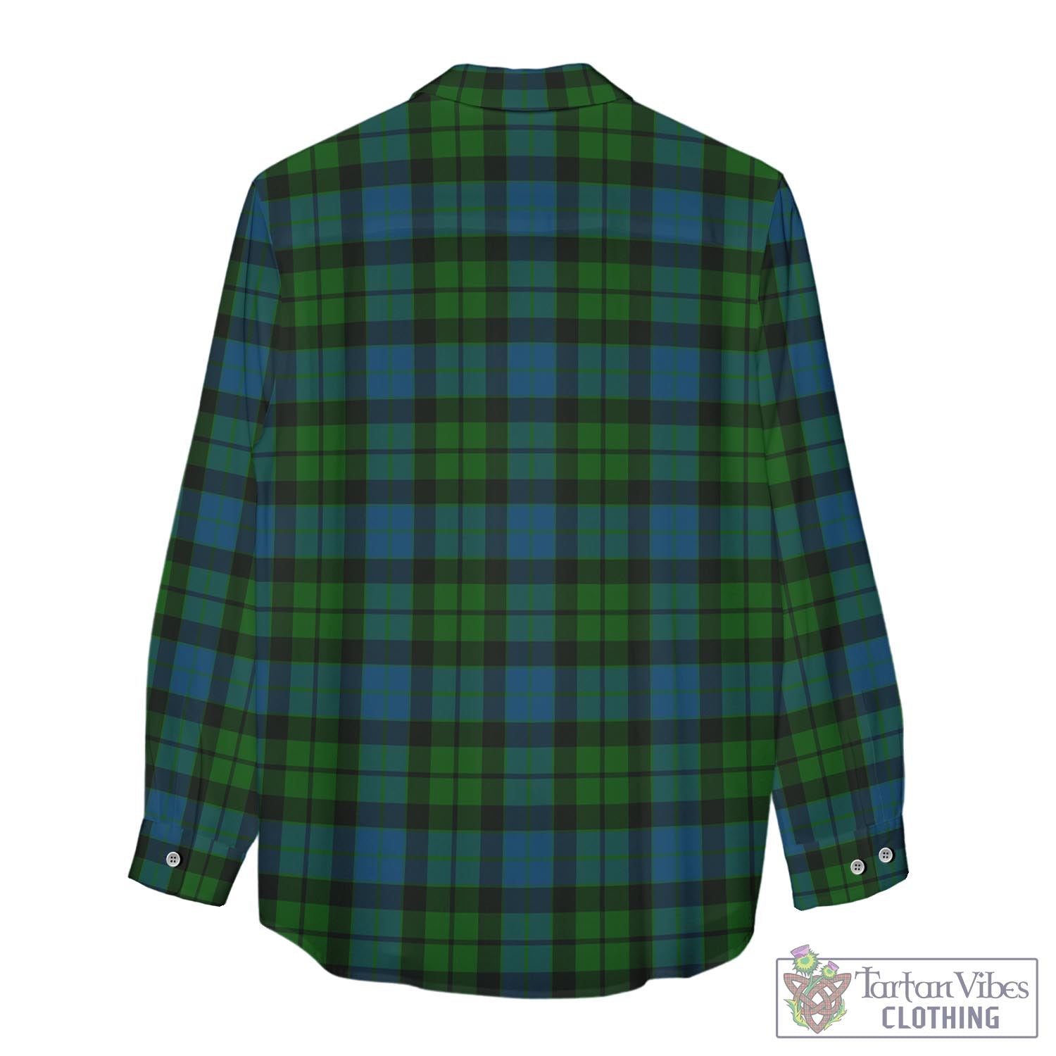 Tartan Vibes Clothing MacKay Modern Tartan Womens Casual Shirt with Family Crest