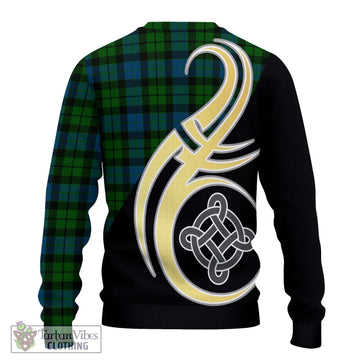 MacKay (McKay) Tartan Knitted Sweater with Family Crest and Celtic Symbol Style - Tartan Vibes Clothing