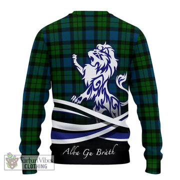 MacKay (McKay) Tartan Knitted Sweater with Alba Gu Brath Regal Lion Emblem - Tartanvibesclothing Shop