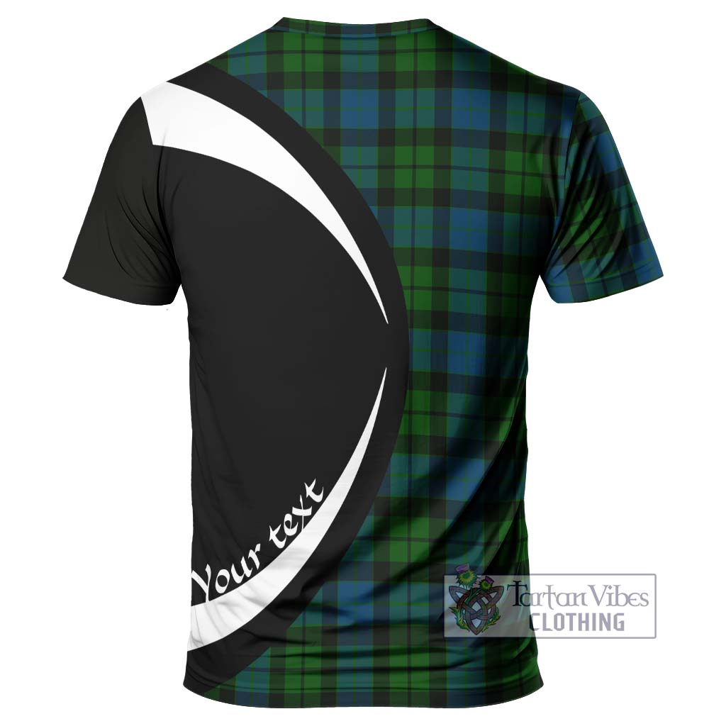 Tartan Vibes Clothing MacKay Modern Tartan T-Shirt with Family Crest Circle Style
